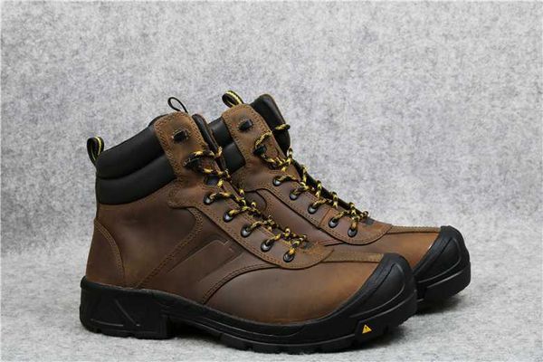 men hiking shoes mens cowhide leather steel toe plate stab-resistant anti-collision trekking welding antistatic working boots
men hiking shoes mens cowhide leather steel toe plate stab-resistant anti-collision trekking welding antistatic working boots