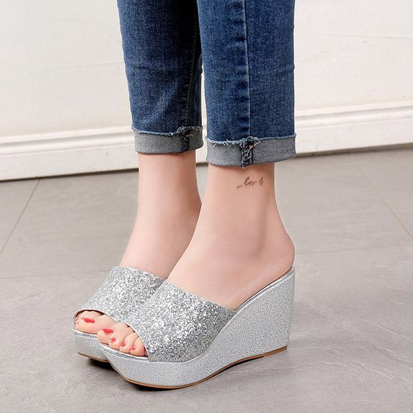 youyedian women wedges high heel slippers flip flop shoes fashion bling round toe ladies sandals plus size 2019 #w35, Black
youyedian women wedges high heel slippers flip flop shoes fashion bling round toe ladies sandals plus size 2019 #w35, Black