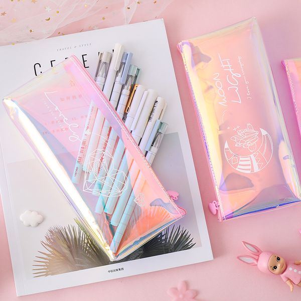 laser pencil case simple transparent pencil bag water color transparent pvc zipper bag large capacity large pouch
laser pencil case simple transparent pencil bag water color transparent pvc zipper bag large capacity large pouch