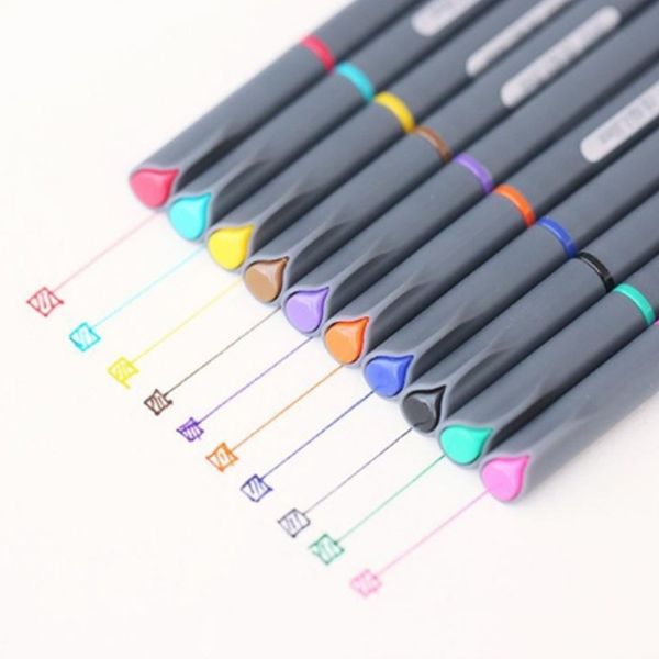 10 pcs/set 0.38mm watercolor fine line pen painting tool set stationery office school art supplies color drawing gel pen
10 pcs/set 0.38mm watercolor fine line pen painting tool set stationery office school art supplies color drawing gel pen
