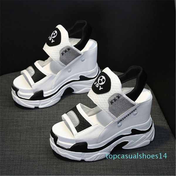 2020 summer women chunky sandals fashion open toe wedges casual high heels platform 11.5cm height increasing ladies shoes t14, Black
2020 summer women chunky sandals fashion open toe wedges casual high heels platform 11.5cm height increasing ladies shoes t14, Black