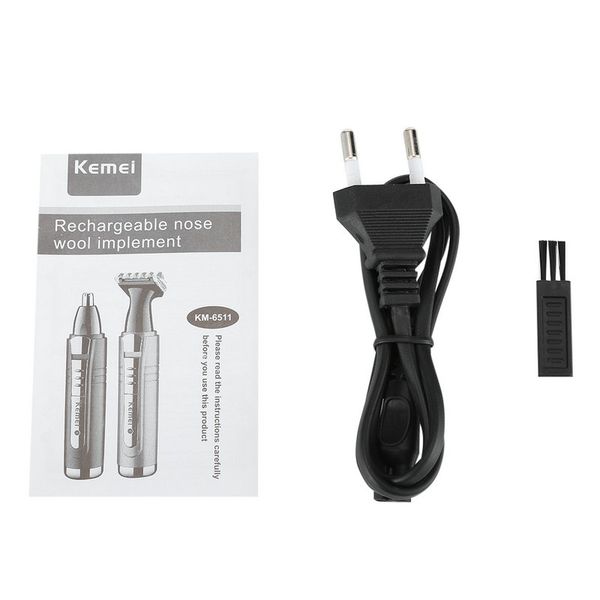 kemei km-6511 2-in-1 electric nose hair rasoio per capelli nasali remover machine ewfcm 
kemei km-6511 2-in-1 electric nose hair rasoio per capelli nasali remover machine ewfcm