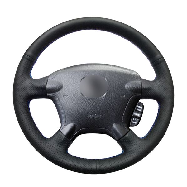

hand-stitched pu artificial leather car steering wheel cover for cr-v crv 2002 2003 2004 2005 2006 accessories