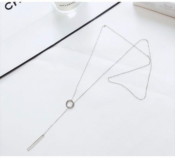 simple silver rose gold long necklace women jewelry accessories pendant necklace x205
simple silver rose gold long necklace women jewelry accessories pendant necklace x205