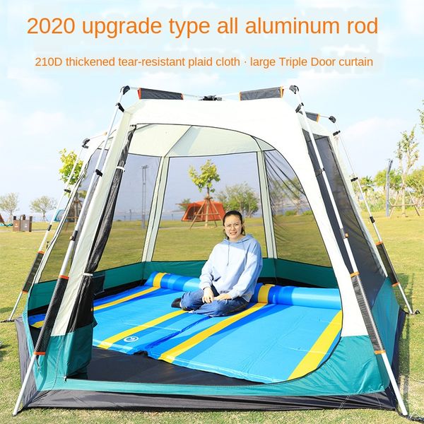 large tent outdoor camping thickened explosion-proof rain camping aluminum rod automatic tent
large tent outdoor camping thickened explosion-proof rain camping aluminum rod automatic tent
