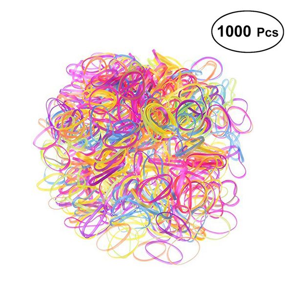 1000pcs disposable elastic bands colorful hair rubber bands for kids hairstyle (mixed color
1000pcs disposable elastic bands colorful hair rubber bands for kids hairstyle (mixed color