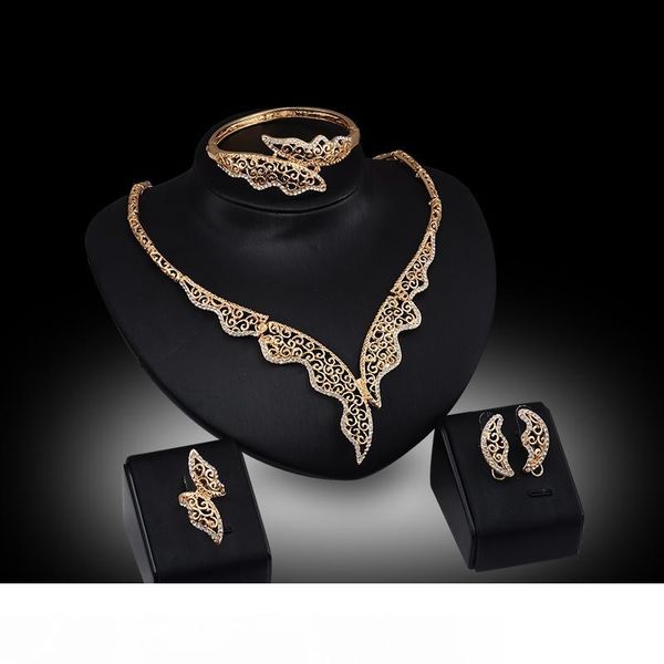 bangles necklaces rings earrings jewelry sets luxury royal rhinestone 18k gold plated hollow out leaves party jewelry 4-piece set js053, Slivery;golden
bangles necklaces rings earrings jewelry sets luxury royal rhinestone 18k gold plated hollow out leaves party jewelry 4-piece set js053, Slivery;golden