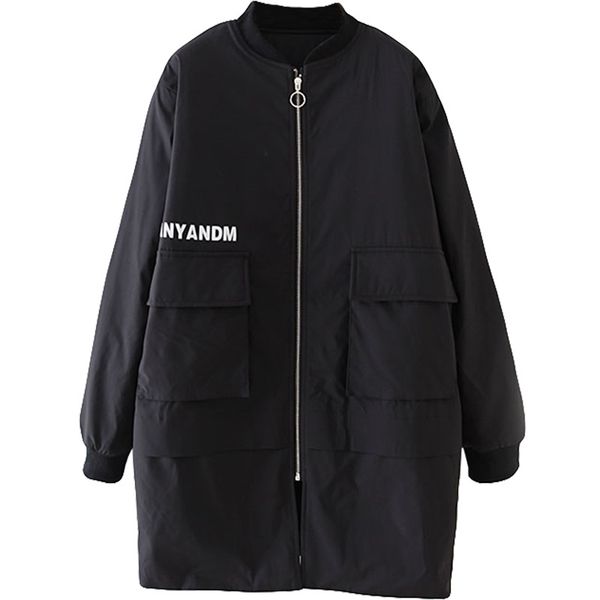 winter casual long parkas 2019 plus size clothing fashion loose feece liner thick warm padded coats women f53-y1923, Black
winter casual long parkas 2019 plus size clothing fashion loose feece liner thick warm padded coats women f53-y1923, Black