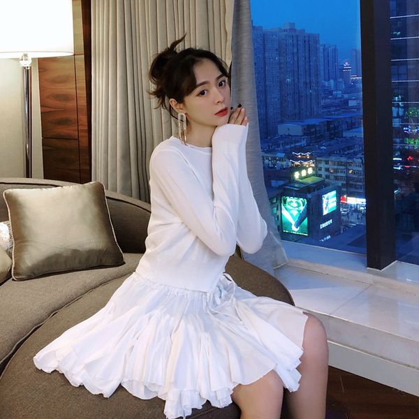 lanmrem 2019 new summer fashion women set pullover round neck t-shirt knits mini length skirts two pieces wg35600l, White
lanmrem 2019 new summer fashion women set pullover round neck t-shirt knits mini length skirts two pieces wg35600l, White