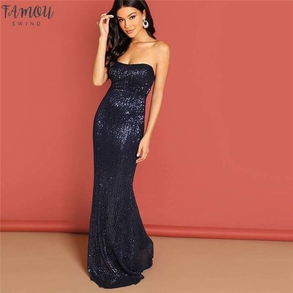 navy sequin mesh strapless evening gown high waist zipper bodycon back solid 2019 summer women party dresses, Black;gray
navy sequin mesh strapless evening gown high waist zipper bodycon back solid 2019 summer women party dresses, Black;gray