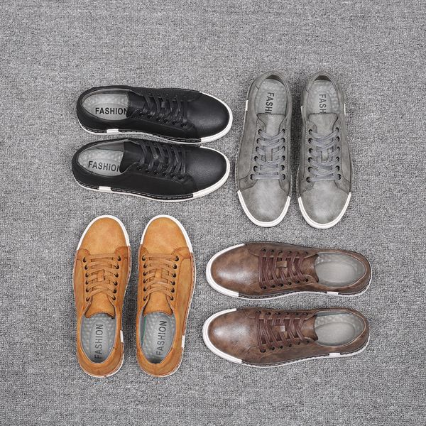 2020 new large size mens shoes spring and autumn board shoes mens british breathable fashion youth casual shoes lace-up all-match fashion sh, Black
2020 new large size mens shoes spring and autumn board shoes mens british breathable fashion youth casual shoes lace-up all-match fashion sh, Black