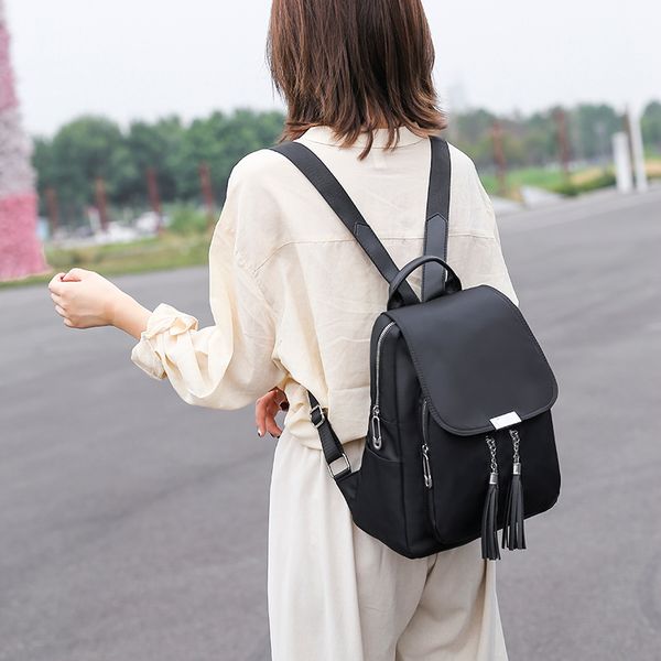 school women travel bag oxford leisure promotional tassel lady backpack light weight backpack for women 
school women travel bag oxford leisure promotional tassel lady backpack light weight backpack for women