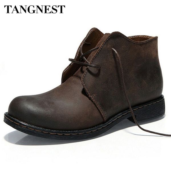 tangnest boots men autumn winter nubuck leather ankle boots fashion british lace-up cowboy casual men shoes xmp355, Black
tangnest boots men autumn winter nubuck leather ankle boots fashion british lace-up cowboy casual men shoes xmp355, Black