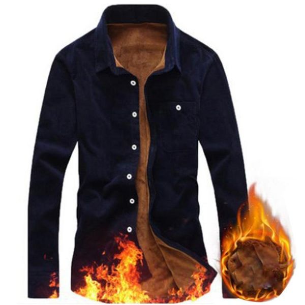 2020 men casual long sleeve fleece lining corduroy warm button down warm shirt for men's clothings winter 5xl plus size shirt, White;black
2020 men casual long sleeve fleece lining corduroy warm button down warm shirt for men's clothings winter 5xl plus size shirt, White;black