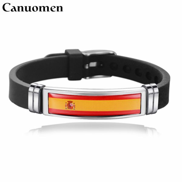 spain flag bracelet france usa germany flags wristband adjustable silicone sports bracelets souvenir promotion gifts men kids, Golden;silver
spain flag bracelet france usa germany flags wristband adjustable silicone sports bracelets souvenir promotion gifts men kids, Golden;silver