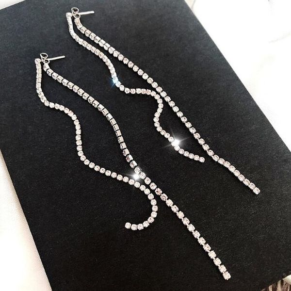женская мода элегантный серебряный кристалл горный хрусталь сплава длинные кисточкой цепи падение мотаться серьги ювелирные изделия подарок, Silver
женская мода элегантный серебряный кристалл горный хрусталь сплава длинные кисточкой цепи падение мотаться серьги ювелирные изделия подарок, Silver