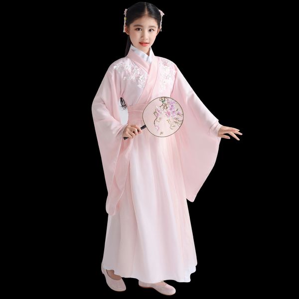 traditional chinese dance costume children's ancient clothing pure and fresh elegant fairy clothing children's princess hanfu, Black;red
traditional chinese dance costume children's ancient clothing pure and fresh elegant fairy clothing children's princess hanfu, Black;red