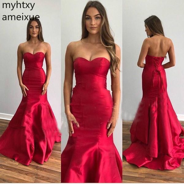 new elegant mermaid prom dresses simple burgundy satin women formal party gowns tiered skirt abendkleider chapel train plus size, White;black
new elegant mermaid prom dresses simple burgundy satin women formal party gowns tiered skirt abendkleider chapel train plus size, White;black