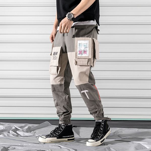 pockets cargo pants men letter embroidery hip hop harem joggers color patchwork track trousers man skateboard streetwear, Black
pockets cargo pants men letter embroidery hip hop harem joggers color patchwork track trousers man skateboard streetwear, Black