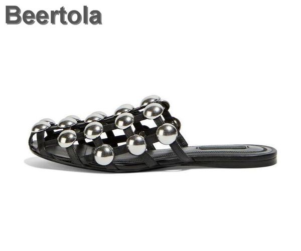 2020 women beach slippers rivet flat summer slippers square cover toe house women pearl plus size 44 girls shoes, Black
2020 women beach slippers rivet flat summer slippers square cover toe house women pearl plus size 44 girls shoes, Black