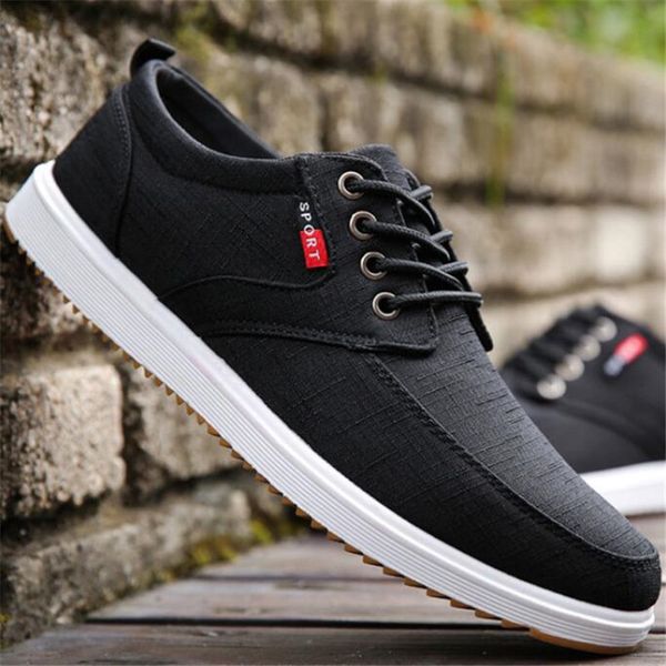 laidilangtu new breathable men's canvas shoes men's casual sneakers shoes zapatos de hombre men sapatilhas, Black
laidilangtu new breathable men's canvas shoes men's casual sneakers shoes zapatos de hombre men sapatilhas, Black