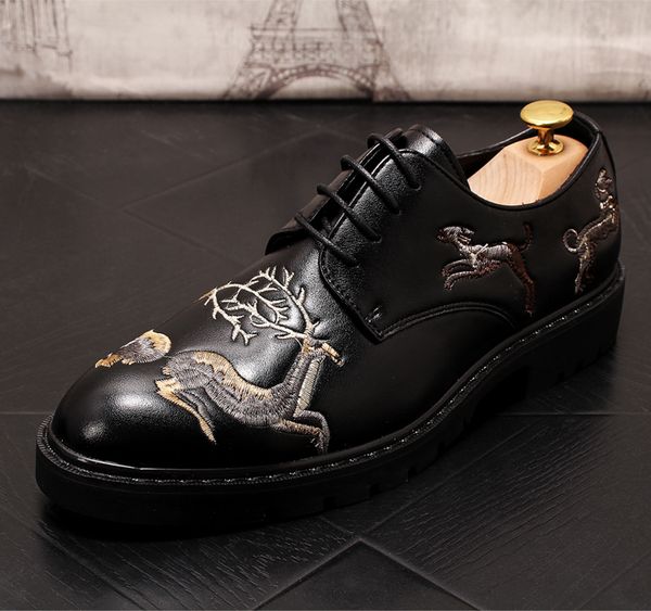 mens england genuine leather comfortable pointed toe loafers man shoes dressing flats party leisure new flower embroider shoes, Black
mens england genuine leather comfortable pointed toe loafers man shoes dressing flats party leisure new flower embroider shoes, Black