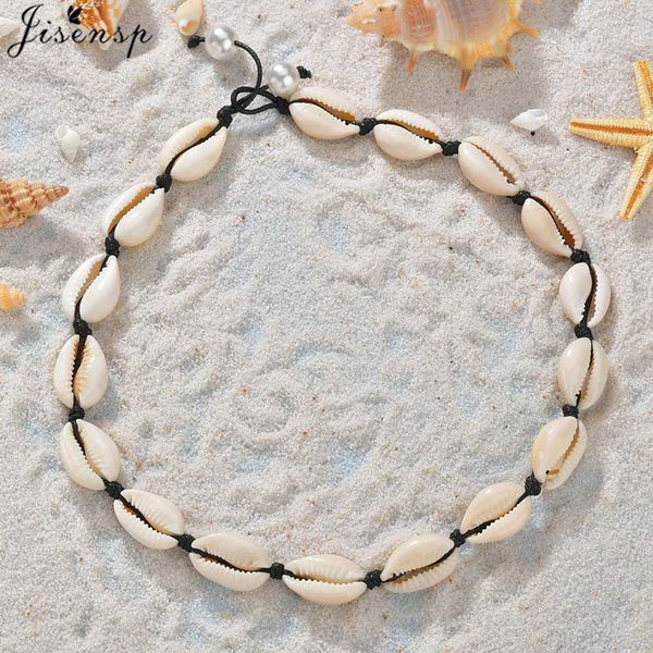 jisensp bohemian black rope chain natural shell cowrie choker necklace female collar seashell women collier femme beach jewelry, Golden;silver
jisensp bohemian black rope chain natural shell cowrie choker necklace female collar seashell women collier femme beach jewelry, Golden;silver