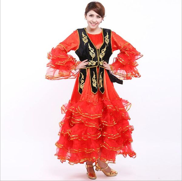 chinese costume women xinjiang national costume kazakh kazakh dance uygur costumes dress dance, Black;red
chinese costume women xinjiang national costume kazakh kazakh dance uygur costumes dress dance, Black;red