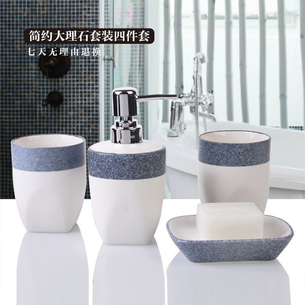 ceramic bathroom set 4pcs 1 set bathroom accessories soap dispens+toothbrush holders+soap box+tooth cup wedding gift
ceramic bathroom set 4pcs 1 set bathroom accessories soap dispens+toothbrush holders+soap box+tooth cup wedding gift