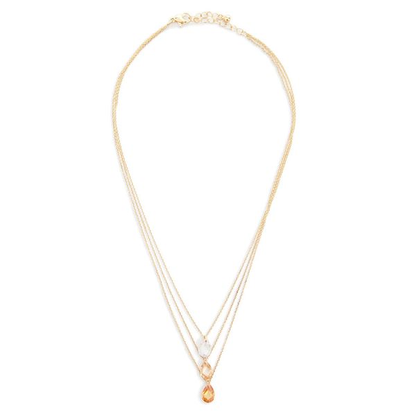 europe and america fashion multilayer necklace imitation gem three layer times handmade necklace simple cool girl's street snap, Silver
europe and america fashion multilayer necklace imitation gem three layer times handmade necklace simple cool girl's street snap, Silver