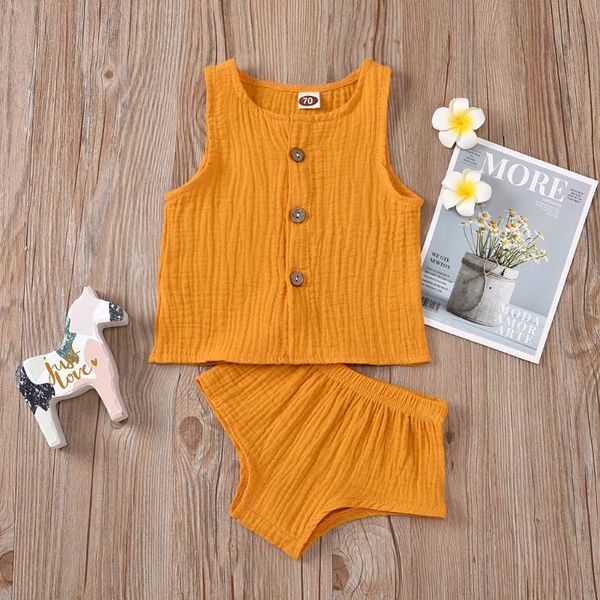 2020 summer newborn infant baby girls boys clothes sets ruffles sleeveless vest button tank shorts outfits casual baby suit, White
2020 summer newborn infant baby girls boys clothes sets ruffles sleeveless vest button tank shorts outfits casual baby suit, White