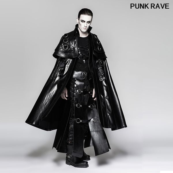 steampunk rock men's long cloak leather cape coat stage perform halloween party club cosplay long trench coat punk rave y-747, Tan;black
steampunk rock men's long cloak leather cape coat stage perform halloween party club cosplay long trench coat punk rave y-747, Tan;black