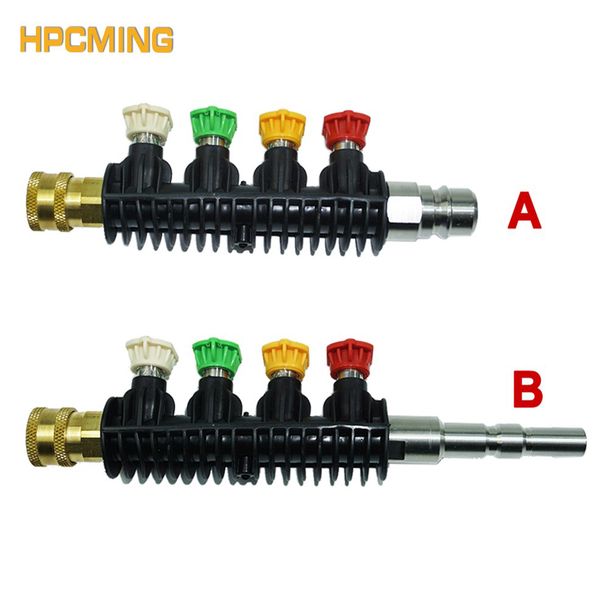 jet water spray lance wand nozzle for pressure washers car washer with 4 quick nozzle tips variety degrees (moep035
jet water spray lance wand nozzle for pressure washers car washer with 4 quick nozzle tips variety degrees (moep035
