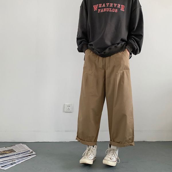straight cargo pants men's fashion solid color retro casual overalls men streetwear loose hip hop elastic waist trousers mens, Black
straight cargo pants men's fashion solid color retro casual overalls men streetwear loose hip hop elastic waist trousers mens, Black
