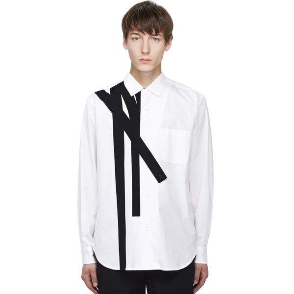 customized plus size s-6xl 2020 new men's personality hair stylist irregular and simple splicing white shirts costumes, White;black
customized plus size s-6xl 2020 new men's personality hair stylist irregular and simple splicing white shirts costumes, White;black