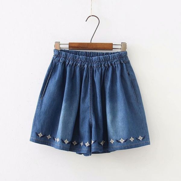 s23314 вышитые gem цветок denim шорты mori серии girl's сыпучие и plus размером в корейском стиле лета студенты широкий ноги шорты, Blue
s23314 вышитые gem цветок denim шорты mori серии girl's сыпучие и plus размером в корейском стиле лета студенты широкий ноги шорты, Blue