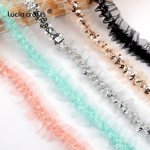 2y/lot sequin lace trim fabric decor lace organza ribbon diy sewing garment craft accessories y0118y0118, Pink;blue
2y/lot sequin lace trim fabric decor lace organza ribbon diy sewing garment craft accessories y0118y0118, Pink;blue