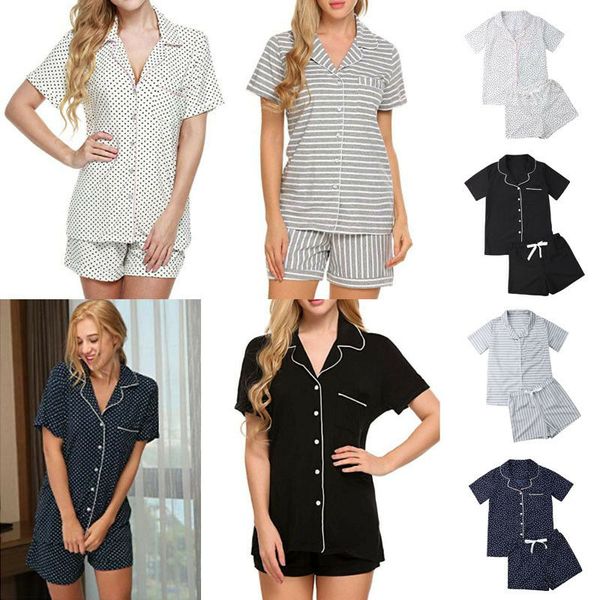 women summer polyester sleepwear ladies fitness pajamas casual summer shorts sleeve nightwear set, Blue;gray
women summer polyester sleepwear ladies fitness pajamas casual summer shorts sleeve nightwear set, Blue;gray