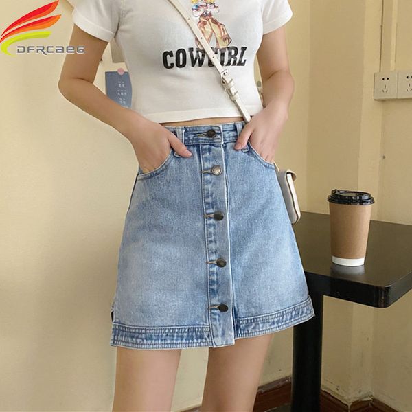 high waist single button a line denim skirt women 2020 new fashion pockets sky blue mini skirt with slit jean skirts for ladies, Black
high waist single button a line denim skirt women 2020 new fashion pockets sky blue mini skirt with slit jean skirts for ladies, Black