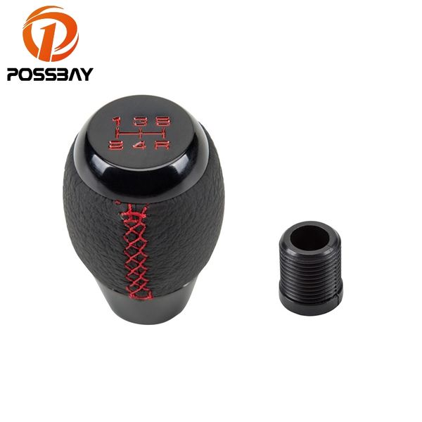 possbay 5 speed aluminum alloy leather car auto replacement manual gear shift knob stick shifter head for most of cars
possbay 5 speed aluminum alloy leather car auto replacement manual gear shift knob stick shifter head for most of cars