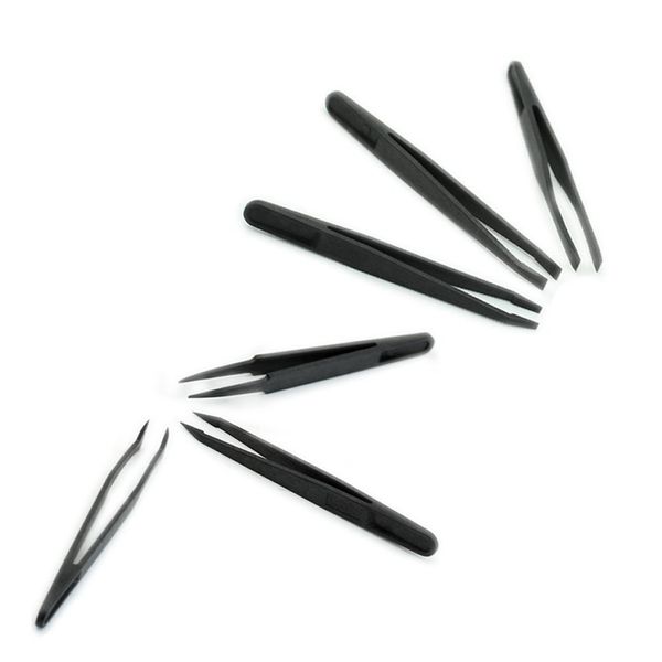 6pcs precision tweezer set plastic anti static tool kit size 1/2/3/5/6/8 each one(black
6pcs precision tweezer set plastic anti static tool kit size 1/2/3/5/6/8 each one(black