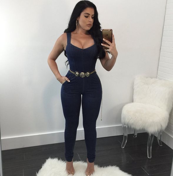 casual skinny romper jumpsuits for women 2018 denim spaghetti strap body mujer solid sleeveless playsuit women, Black;white
casual skinny romper jumpsuits for women 2018 denim spaghetti strap body mujer solid sleeveless playsuit women, Black;white