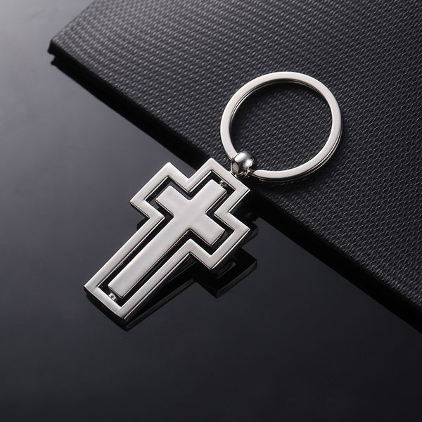 religious gifts metal keychain new personality rotating cross key chain car pendant activity by custom gift items k2401, Silver
religious gifts metal keychain new personality rotating cross key chain car pendant activity by custom gift items k2401, Silver