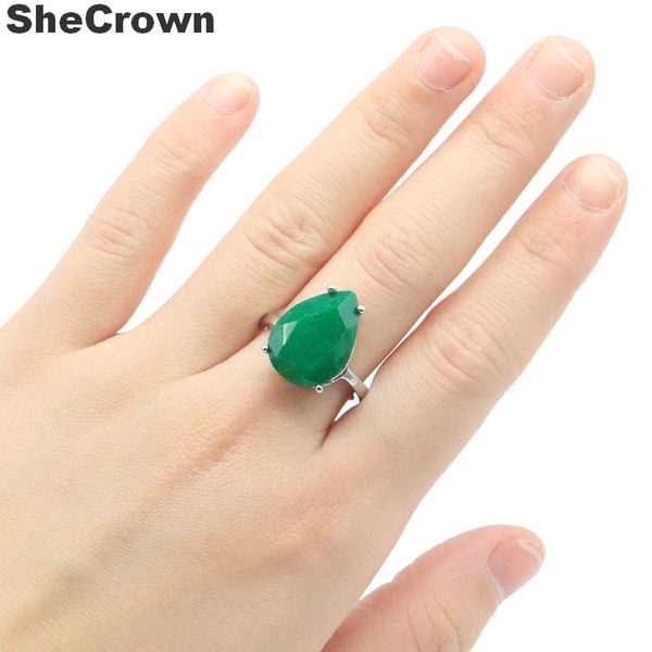 18x13mm shecrown sell water drop shape 18x13mm real green emerald gift for ladies silver rings, Golden;silver
18x13mm shecrown sell water drop shape 18x13mm real green emerald gift for ladies silver rings, Golden;silver