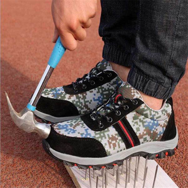outdoor building indestructible camouflage non-slip work safety shoes men's boots steel toe cap with wear-resistant sneakers, Black
outdoor building indestructible camouflage non-slip work safety shoes men's boots steel toe cap with wear-resistant sneakers, Black