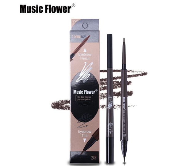 Mu ic flower brand eye makeup matte double head eyebrow pencil liquid eyebrow tint waterpoof long la ting natural co metic 
Mu ic flower brand eye makeup matte double head eyebrow pencil liquid eyebrow tint waterpoof long la ting natural co metic
