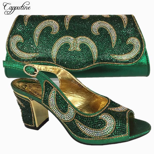 capputine new italian gold color shoes and purse set nigerian decorated with rhinestone women party shoes and bag set bl735c, Black
capputine new italian gold color shoes and purse set nigerian decorated with rhinestone women party shoes and bag set bl735c, Black