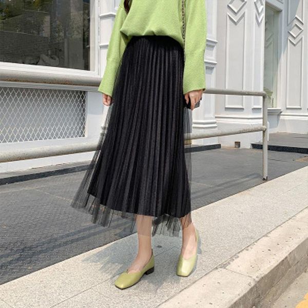 2020 fashion skirts women gold velvet skirt high waist elascity slim mesh splicing skirt maxi pleated streetwear l42, Black
2020 fashion skirts women gold velvet skirt high waist elascity slim mesh splicing skirt maxi pleated streetwear l42, Black