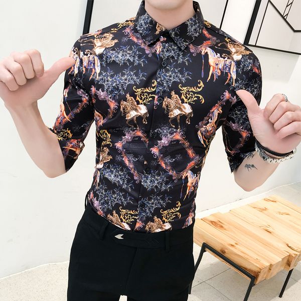 mens shirts casual slim fit summer dress shirts male half sleeve print hairstylist work shirt man new pattern tuxedo shirt men, White;black
mens shirts casual slim fit summer dress shirts male half sleeve print hairstylist work shirt man new pattern tuxedo shirt men, White;black