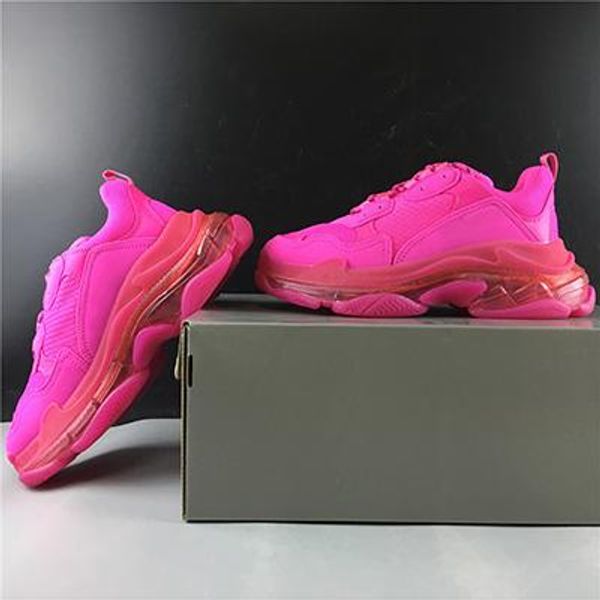 with box 2019 womens casual shoes triple s clear sole white pink for women brand designer trainers 36-46 lll, Black
with box 2019 womens casual shoes triple s clear sole white pink for women brand designer trainers 36-46 lll, Black